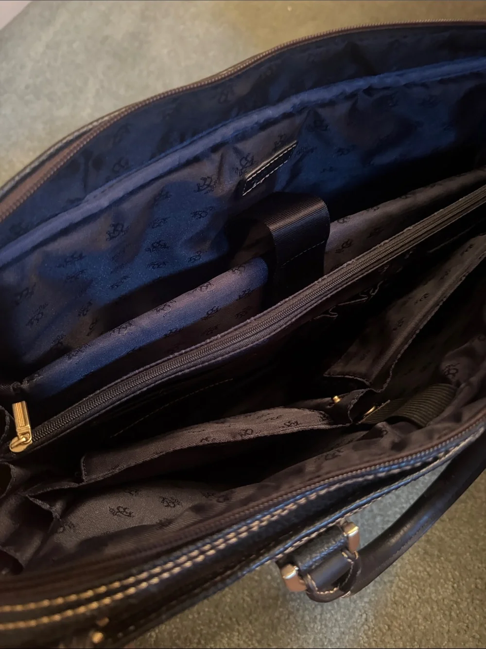 Black Pebbled Leather Men’s Briefcase - Classic Professional Bag
